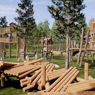 Forest children's play area