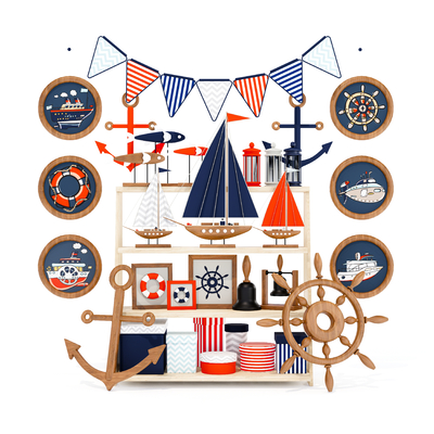 ship steering wheel ornaments