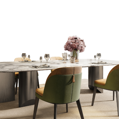 Minotti Dining Table and Chair