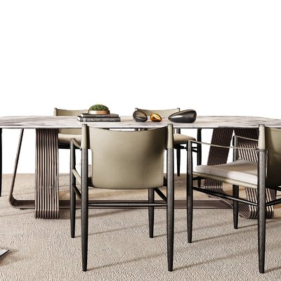 Minotti Dining Table and Chair