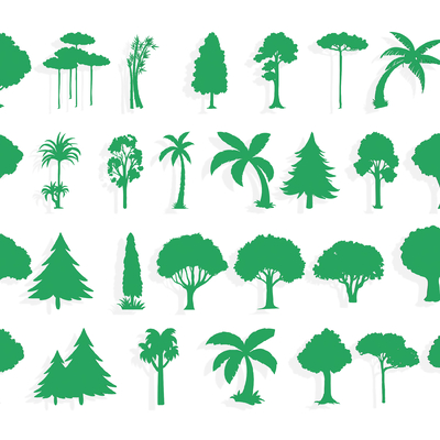 Coconut Tree Silhouette Wall Sticker Wall Decorations