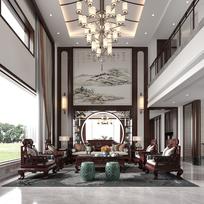 New Chinese Villa Lobby