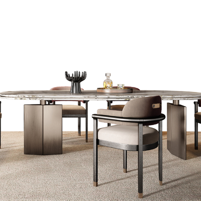 Minotti Dining Table and Chair