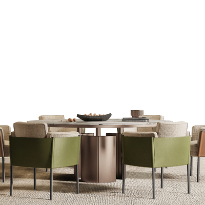 Minotti Dining Table and Chair