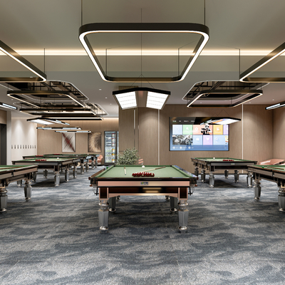 modern billiard hall