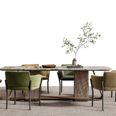 Minotti Dining Table and Chair