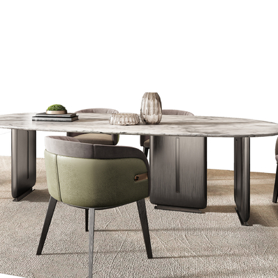 Minotti Dining Table and Chair