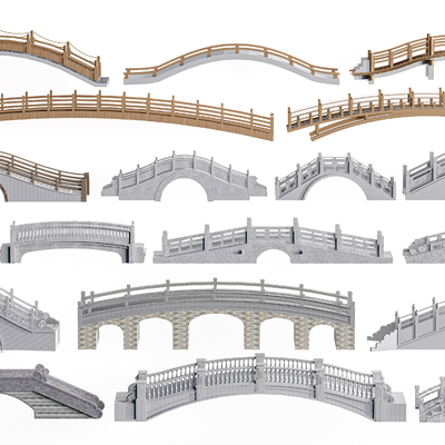 Chinese Style Stone Bridge Stone Arch Bridge Landscape Bridge Small Bridge