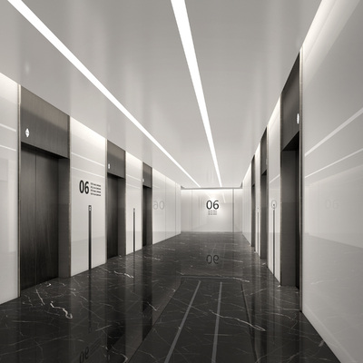 Office elevator hall