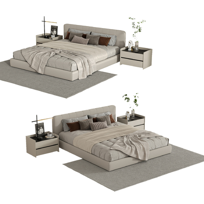 Minotti modern double bed