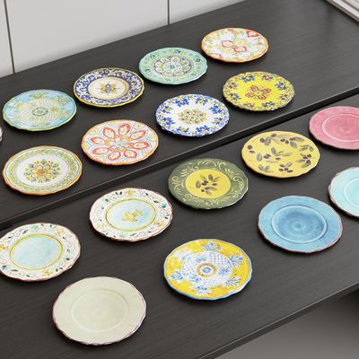 Modern Tableware Printing Plate Ceramic Plate Dinner Plate