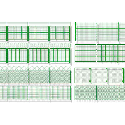 Barbed wire fence fence steel wire mesh green iron mesh