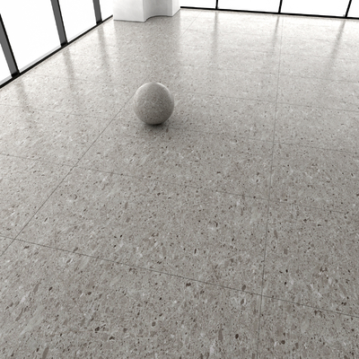 gray terrazzo floor tile