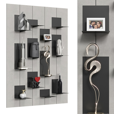 Wall Mounted Bookcase Storage Rack Wall Hanging