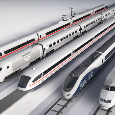 modern train high-speed train maglev train subway