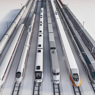 modern train high-speed train maglev train subway