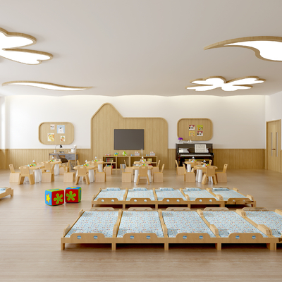 Kindergarten classroom activity room