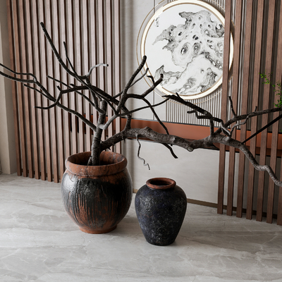 Neo-Chinese Style Dead Branch Pot Ornaments