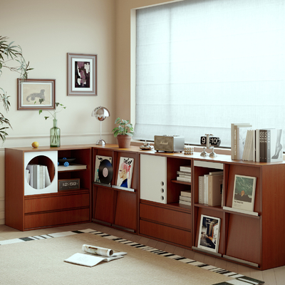 Middle Style Bookcase Locker