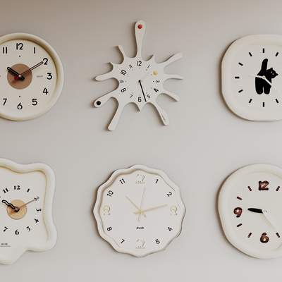 Cream Style clock wall clock