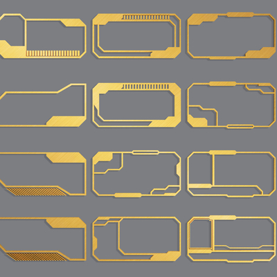 Technology border circuit element shading border