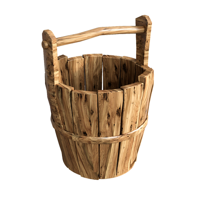 Wooden bucket bucket dung bucket