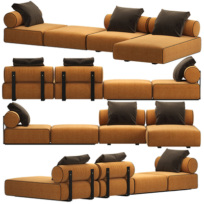 Miloti Minotti Multiplayer Sofa Corner Sofa