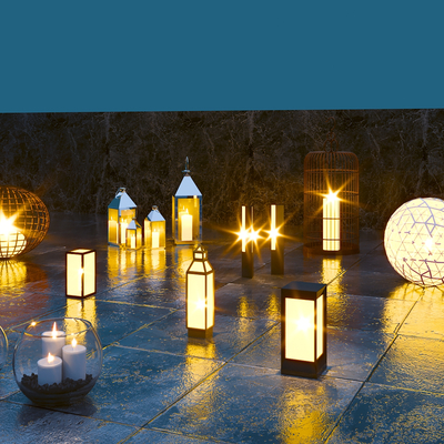 Outdoor lights, ground lights, landscape lights, garden lights, candle lights