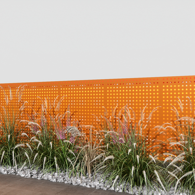 Perforated panel wall