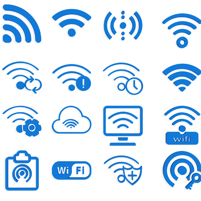 Wifi icon signal logo wireless network wireless network identification