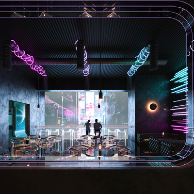 Cyberpunk Bar