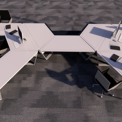 Office Desk and Chair Card Desk