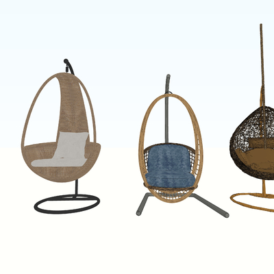 Rattan Chair Hanging Basket