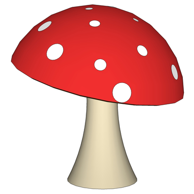 Red mushroom sketch