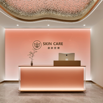 Front Desk of Modern Beauty Salon