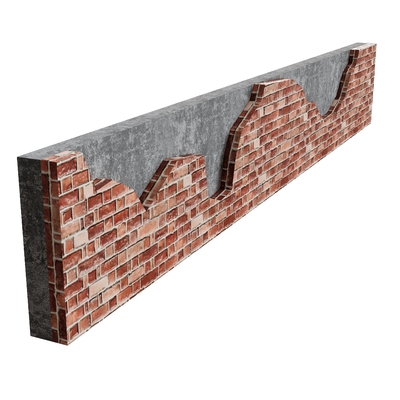 Enclosure red brick wall