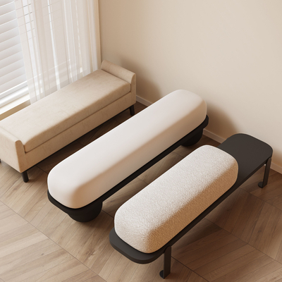 Bed End Stool Sofa Stool Foot Shoe Changing Stool