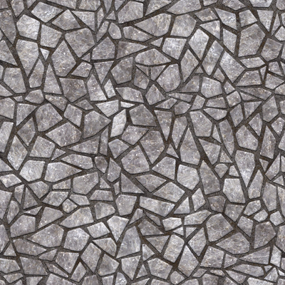 Ice crack ground pavement gravel