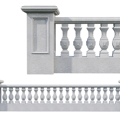 European-style stone railing stone vase stone pillar stone guardrail