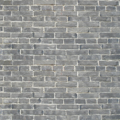 Green brick cement brick wall