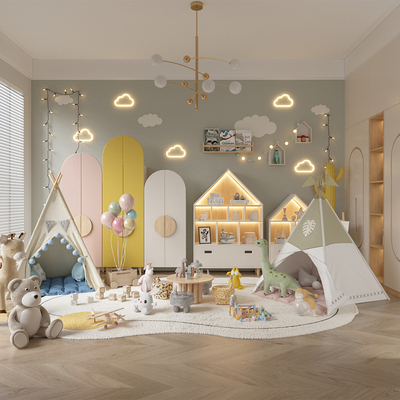 Modern children's toy room