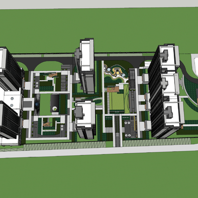 Aerial view of residential design