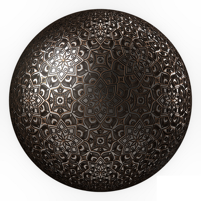 Metal Material Ball Metal Panel Metal Carved