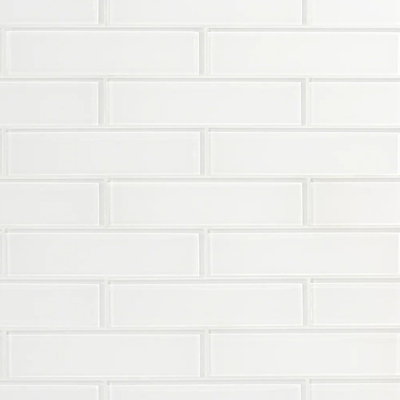 white glass brick