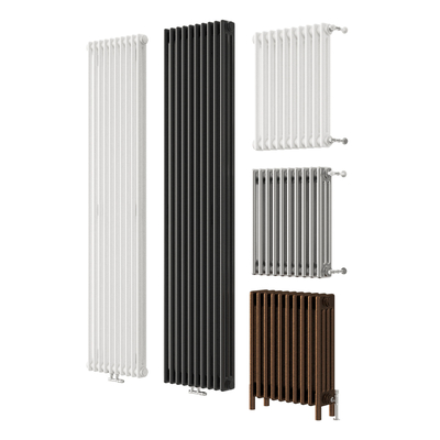 Vertical radiator hardware heater heating pipe