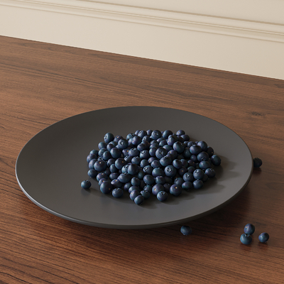 Modern Blueberry Fruit Plate