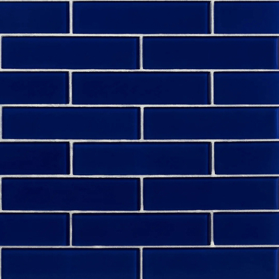 blue glass brick