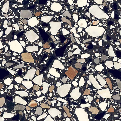 Black terrazzo