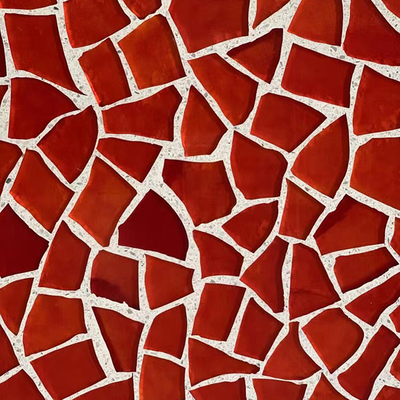 Red terrazzo