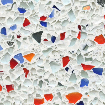 colored terrazzo